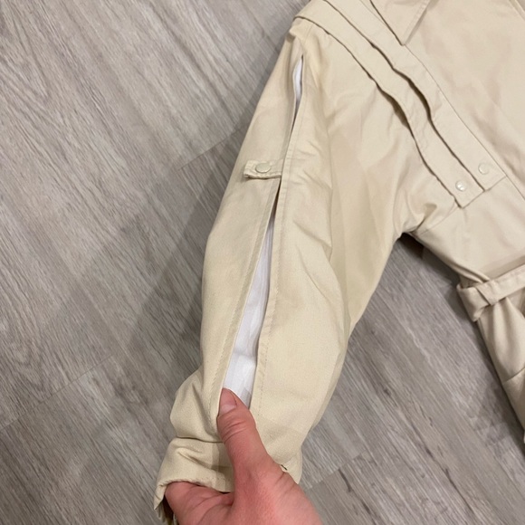 VINTAGE Sears Beige Trench Coat Vintage Size 8 Modern Size Small - Picture 4 of 16